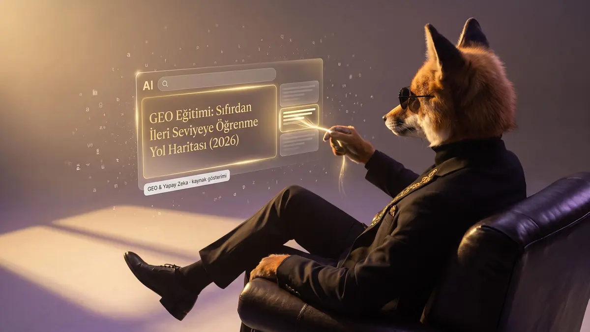 GEO Eğitimi: Sıfırdan İleri Seviyeye Öğrenme Yol Haritası (2026)