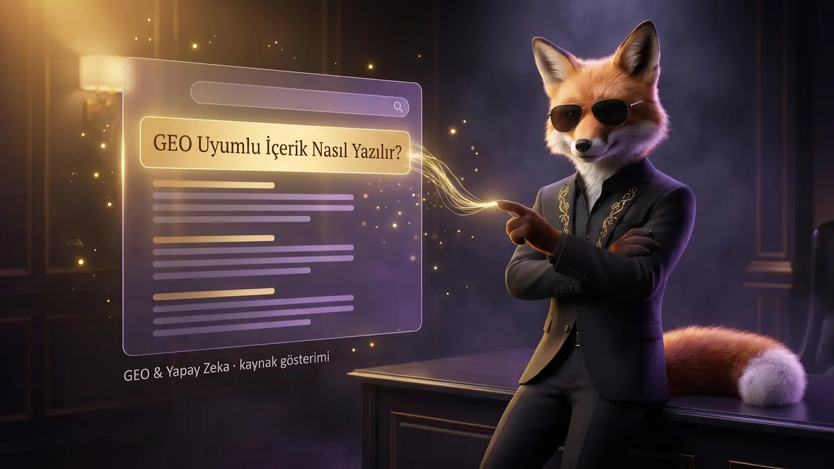 GEO Uyumlu İçerik Nasıl Yazılır?