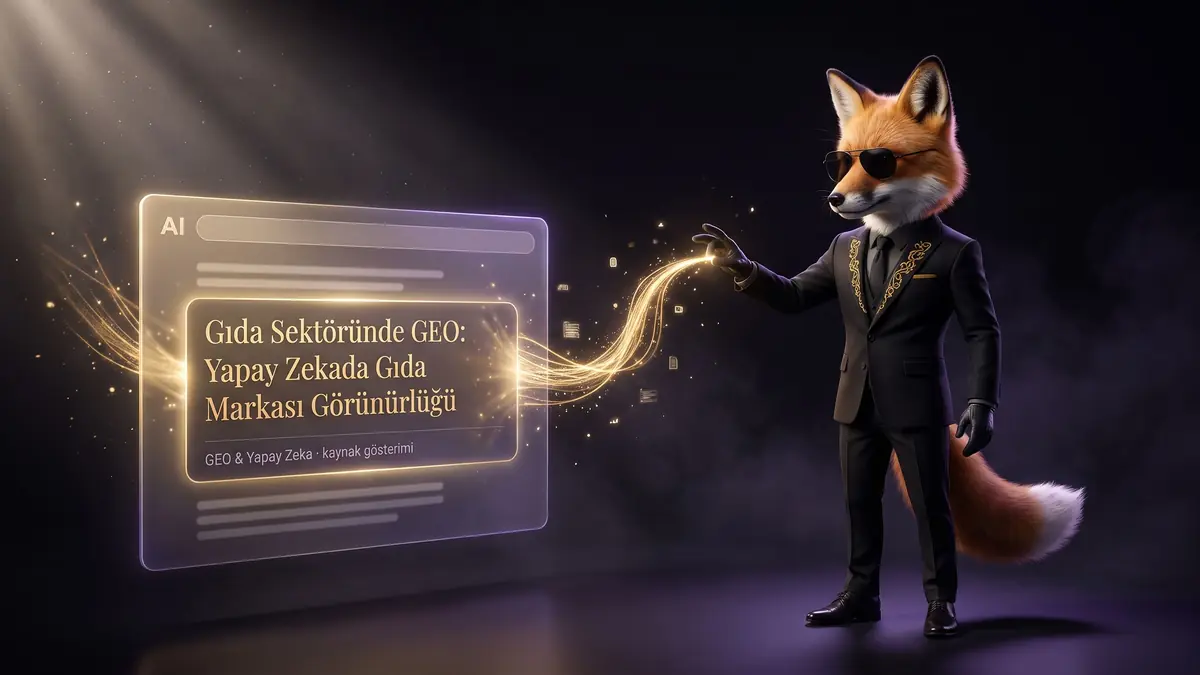 Gıda Sektöründe GEO: Yapay Zekada Gıda Markası Görünürlüğü