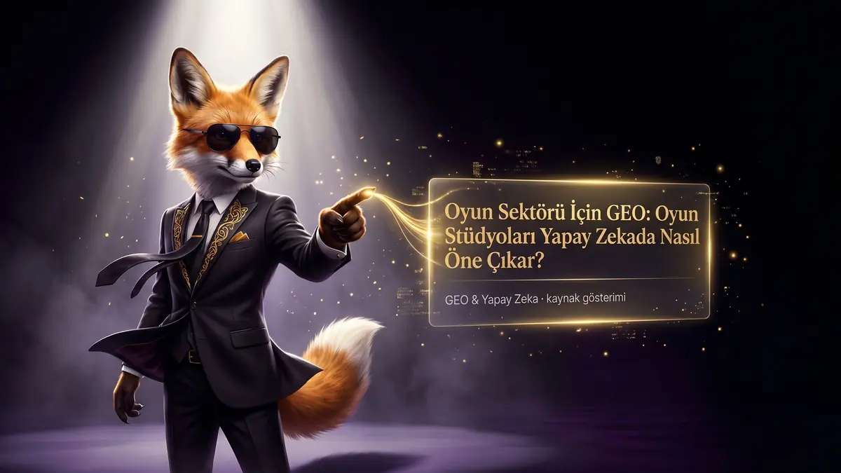 Oyun Sektörü İçin GEO: Oyun Stüdyoları Yapay Zekada Nasıl Öne Çıkar?