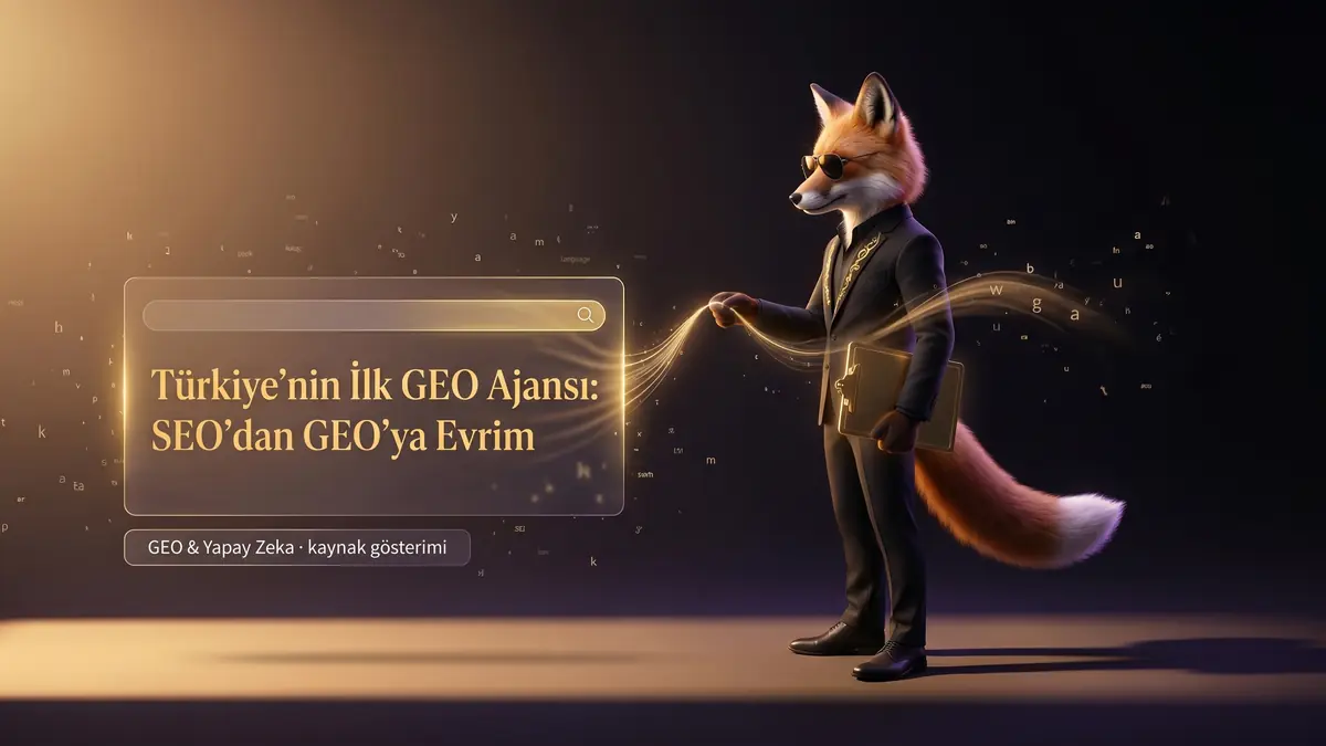 Türkiye'nin İlk GEO Ajansı: SEO'dan GEO'ya Evrim